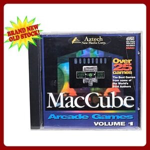 Aztech MacCube Arcade Games Volume 1 Mac CD-ROM Sealed NIB
